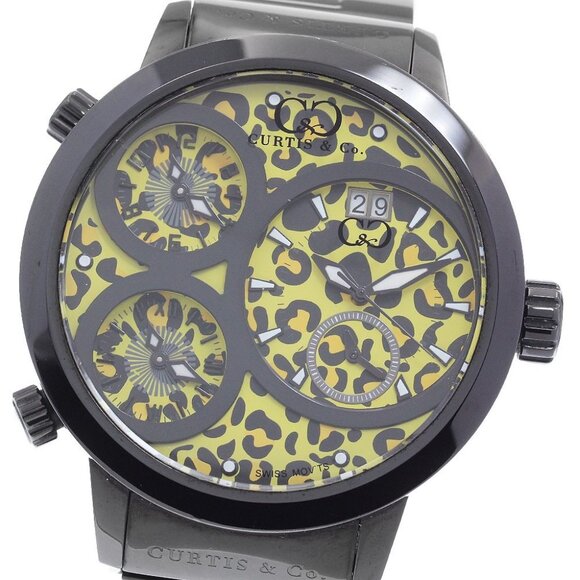 Curtis& Co. Big Time World SUW57JPJGY Date yellow Dial Quartz Men's Watch_889275 - Picture 1 of 7